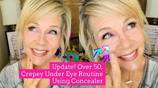 50 and Over Under Eye Crepey Skin Concealer Routine [upl. by Yung]