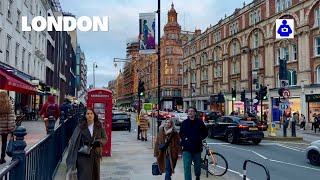 London Winter Walk 🇬🇧 SOUTH KENSINGTON London Oratory to Harrods  Central London Walking Tour HDR [upl. by Orips469]