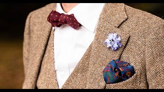 How to Put on a Boutonniere amp Lapel Flower Pin The Right Way [upl. by Yentyrb]