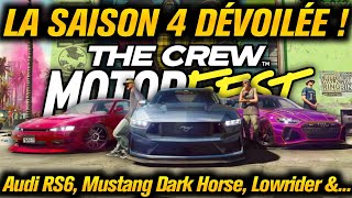 THE CREW MOTORFEST  REVEAL DE LA SAISON 4  Audi RS6 Lowrider Alfa Romeo de Retour Année 2 amp [upl. by Aerdnaed]