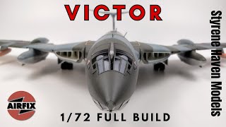 FULL Build  172 Airfix RAF Victor Jet Tanker Plastic Model  Unique Pin Strip Masking Technique [upl. by Anelim]