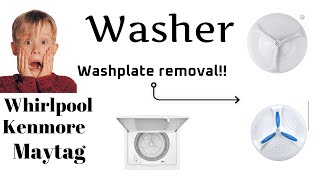 Washer washplate removal The sure fire way [upl. by Dun]