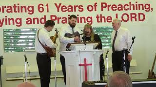 The Lancaster Family singing at Taylorsville Baptist Camp Meeting June 25 2024 [upl. by Ardaed]