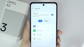 How to Enable App Lock Oppo A3 [upl. by Lunsford584]