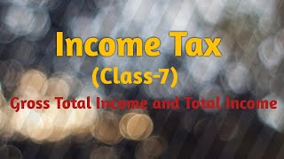 Gross Total Income and Total Income Under Income Tax Act 1961 [upl. by Aehr537]