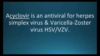 How to pronounce acyclovir Zovirax Memorizing Pharmacology Flashcard [upl. by Arteid831]