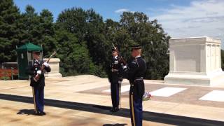 Arlington Cemetery Changing of the Guard [upl. by Nylkoorb]