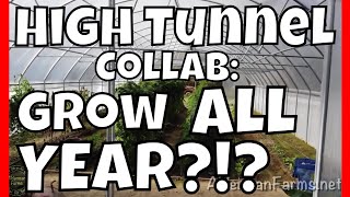 Growing Year Round in a High Tunnel at AldermanFarms  A Collab [upl. by Alrich385]