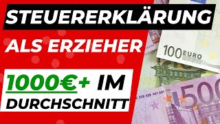 STEUERERKLÄRUNG für ERZIEHER  Was kann man von der Steuer absetzen für Einsteiger ERZIEHERKANAL [upl. by Nuyh]