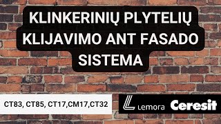 Klinkerinių plytelių klijavimo ant fasado sistema Ceresit Ceretherm Atlaiko iki 50 kgm2 [upl. by Shawna182]