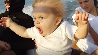 Funny Babies Reaction When Go Boat For The First Time ★ Funny Video [upl. by Aleemaj991]