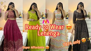 Ready to Wear Lehenga Haul 🤩😍  Myntra Lehenga Haul  Jasmin Kaur 🌸 [upl. by Anirtep883]