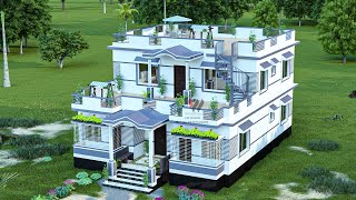 Duplex Barir Design Bangladesh দোতালা বাড়ির ডিজাইন । ২ তলা বাড়ি ।TwoStory House Design। [upl. by Allmon]