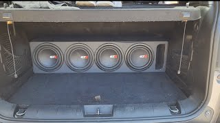 Quatro Subwoofers ETM 8 polegadas 250wrms no Jeep Renegade [upl. by Griggs]