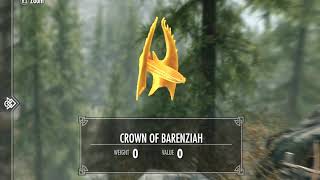 Skyrim  How To Get The Crown Of Barenziah WO Collecting Any Stones [upl. by Ttehc35]