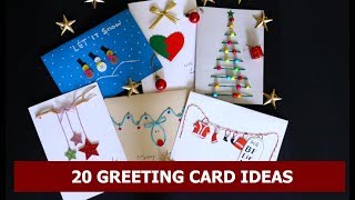 20 DIY Handmade Christmas Card Ideas  Easy Christmas Greeting Card Making Ideas By Aloha Crafts [upl. by Phelgon]