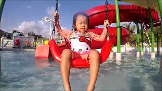 Water Park Slides and Playground Palawan Waterpark Family Fun  Donna The Explorer [upl. by Ahsinnor]