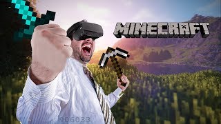 Swinging my Pickaxe From Side to Side in VR Minecraft [upl. by Verity]