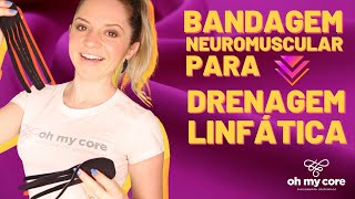 Bandagens Neuromusculares para Drenagem Linfática  Barriga e Drenagem [upl. by Brenn]