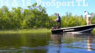 Top Aluminum Fishing Boats by Legend Boats 14 amp 16 ProSport Tiller [upl. by Tirrell]