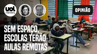 Escolas estaduais de SP ainda terão aula remota por falta de espaço [upl. by Leiso]