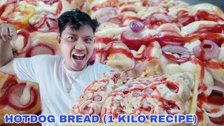 PAANO ANG PAGGAWA NG HOTDOG BREAD1 KILO RECIPE pangnegosyo bakingtutorial [upl. by Winton]