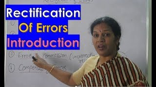 1 quotRectification Of Errorsquot Chapter Introduction By DrDevika Bhatnagar [upl. by Frierson]