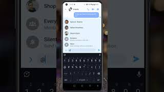 How to Mention Someone on Messenger Group Chat shorts [upl. by Eben]