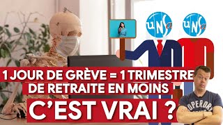 1 jour de grève  1 trimestre de retraite en moins 😱 Cest vrai  unsa retraite FPT [upl. by Balbinder]