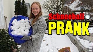 DER SCHNEEBALL PRANK  BRUDER amp FREUNDIN PRANKEN ZURÜCK   Schinken Brothers [upl. by Yenots]