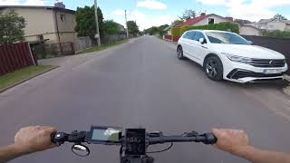 Top speed run 1500W motor 52V 20Ah battery 35A controller 29er [upl. by Peugia]