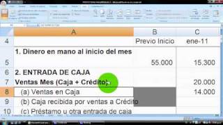 Cómo hacer un Presupuesto  Flujo de Caja cash flow en Excel  vídeo 3 planilla gratis [upl. by Lessard]