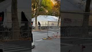 Red Cross Tent for the NYC Marathon [upl. by Hermina]