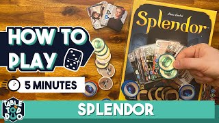 How to Play Splendor Board Game in 5 Minutes Splendor Gameplay [upl. by Littman641]