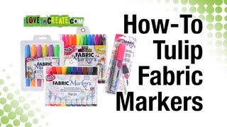 HowTo Tulip Fabric Markers [upl. by Arlen413]