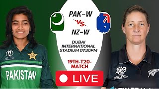 NZW vs PAKW 19th Match WT20 World Cup 2024 Live Scorecard [upl. by Doble]