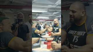 devon larratt vs Levan saginashvili💀 armwrestling shorts [upl. by Atimed]