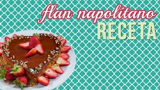 Flan Napolitano con forma de corazón SIN HORNO  SAN VALENTÍN [upl. by Aistek585]