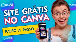 Como Criar um Site Grátis no Canva [upl. by Nomrah]