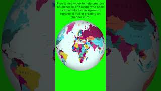 Green Screen  Earth Globe Spinning  shorts [upl. by Tamer]