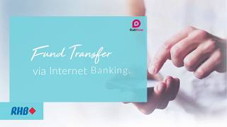 RHB DuitNow Fund Transfer via Internet Banking [upl. by Ssyla]