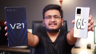 Vivo V21 Unboxing  OIS Everything [upl. by Brosy]