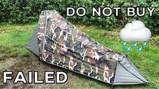 GeerTop 1 Person Bivy Tent RAIN TEST FAILED [upl. by Eceinwahs]