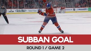 PK Subban Goal 1  Round 1  Game 2  Ottawa Senators vs Montreal Canadiens 17042015 [upl. by Amo]