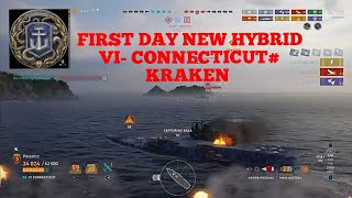 WOWS LEGENDS  NEW US HYBRID SHIP  VI CONNECTICUT  KRAKEN [upl. by Adniralc392]