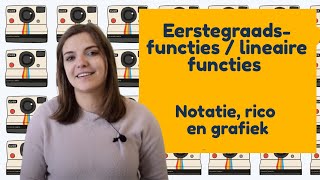 Eerstegraadsfuncties  lineaire functies  Notatie rico en grafiek│BijlesHuis [upl. by Anahsahs]