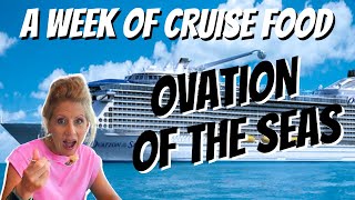 Ovation of the Seas  An HONEST Food Review [upl. by Akemehs]