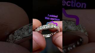 Sizing up and adding 3 diamonds to an eternity band [upl. by Morette870]