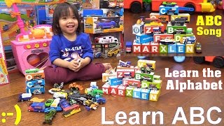 Educational Toys Matchbox Learning Blox Diecast Cars Learn the ABC Alphabet with Marxlen [upl. by Vonnie376]