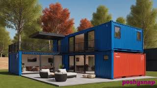 Modern Contemporary Mixedmaterial Container homes Designs [upl. by Keeton703]